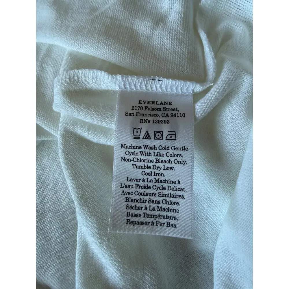 everlane the premium-weight pocket tee short sleeve uniform white, men's medium - Picture 5 of 7